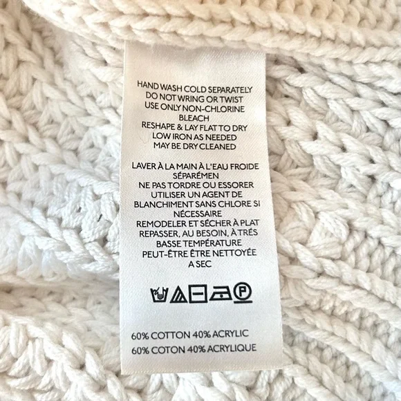 🍒NWT Free People Bell Song Pullover in Bones White. Size: Medium - Picture 9 of 10